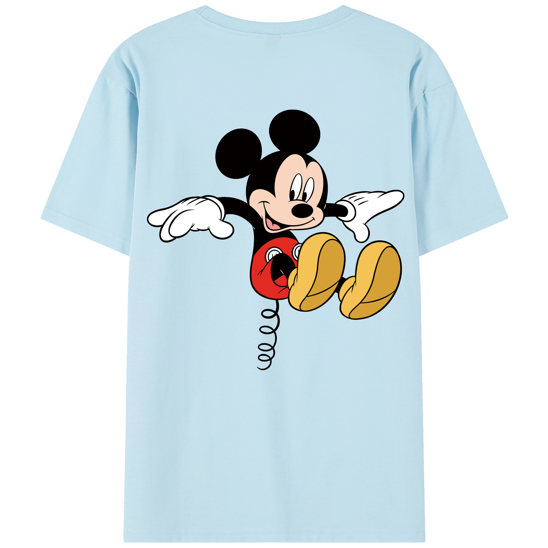 （画像用） ミッキーマウス Mickey Mouse 綿100％半袖Tシャツ（背面プリント）